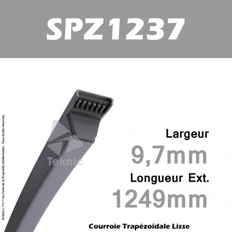 Courroie SPZ1237 - Continental