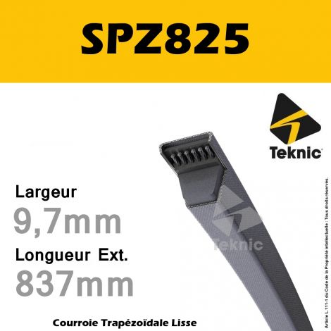 Courroie SPZ825 - Teknic