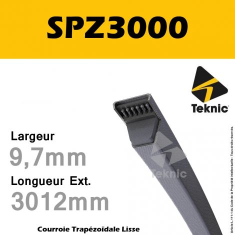 Courroie SPZ3000 - Teknic