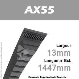 Courroie AX55 - Continental