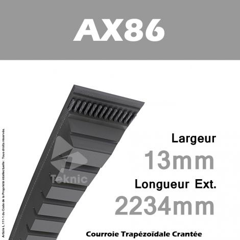 Courroie AX86