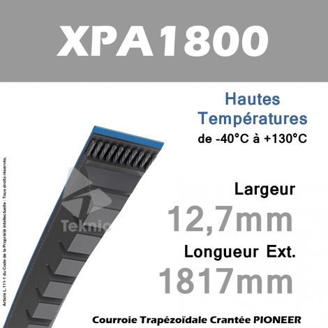 Courroie XPA1800 - Continental Pioneer