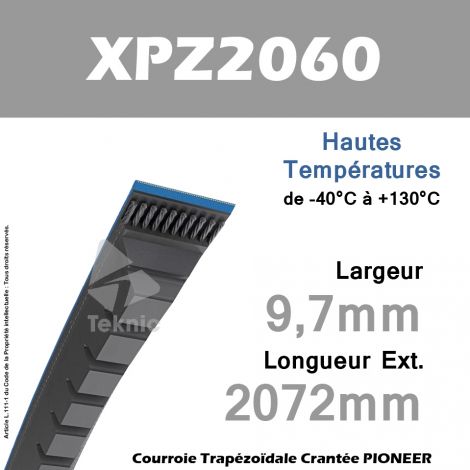 Courroie XPZ2060 - Continental Pioneer