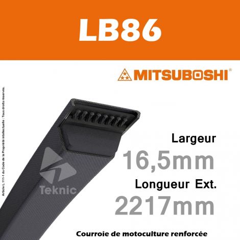 Courroie Mitsuboshi LB86