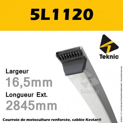 Courroie 5L1120 - Teknic