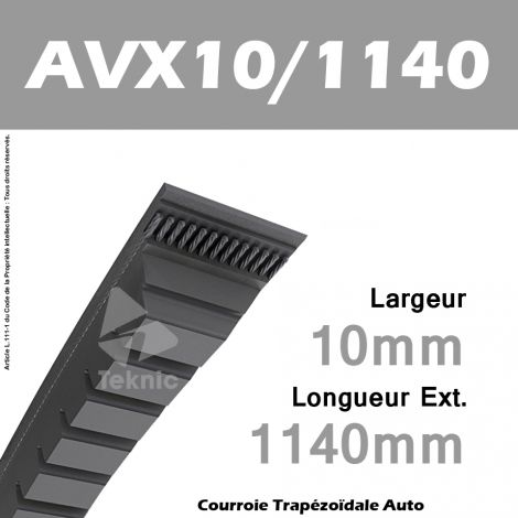 Courroie AVX10/1140 - Continental