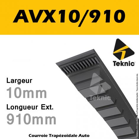 Courroie AVX10/0910 - Teknic