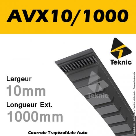 Courroie AVX10/1000 - Teknic