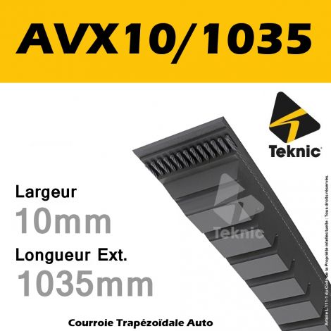 Courroie AVX10/1035 - Teknic