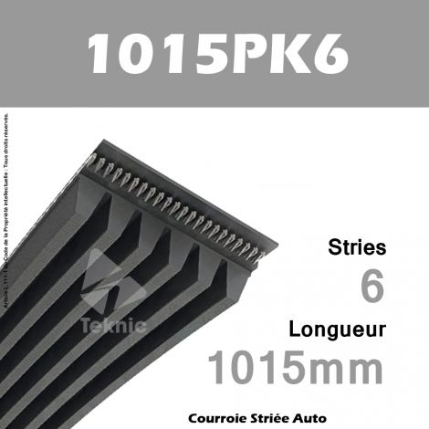 Courroie Poly-V Auto 1015PK6 - Continental