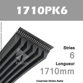 Courroie Poly-V Auto 1710PK6 - Continental