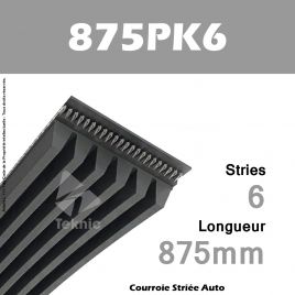 Courroie Poly-V Auto 875PK6 - Continental