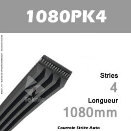 Courroie Poly-V Auto 1080PK4 - Continental