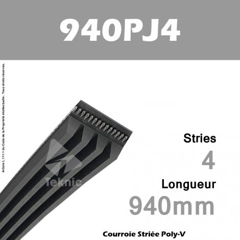 Courroie Poly-V 940PJ4