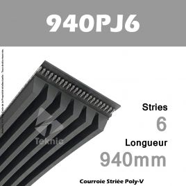 Courroie Poly-V 940PJ6