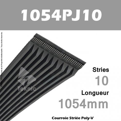 Courroie Poly-V 1054PJ10