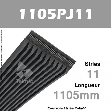 Courroie Poly-V 1105PJ11