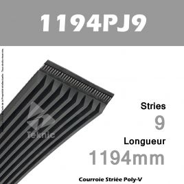 Courroie Poly-V 1194PJ9