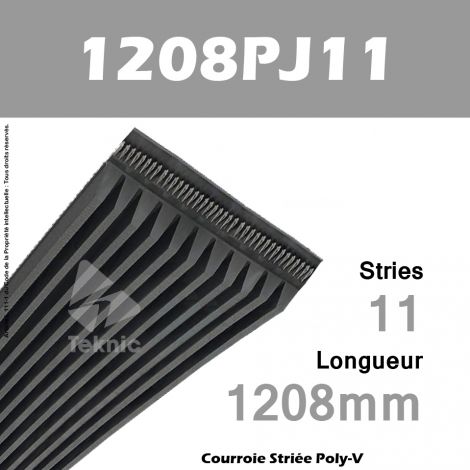 Courroie Poly-V 1208PJ11