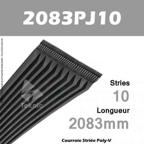 Courroie Poly-V 2083PJ10