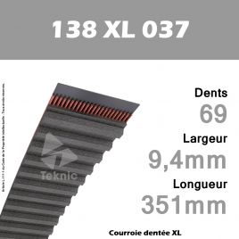 Courroie Dentée 138 XL 037