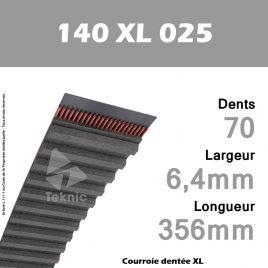 Courroie Dentée 140 XL 025