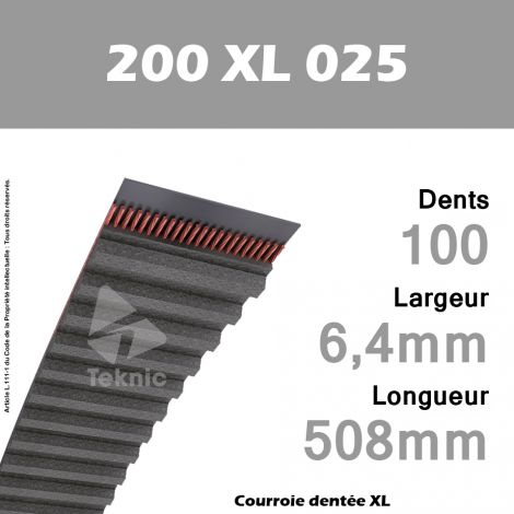 Courroie Dentée 200 XL 025