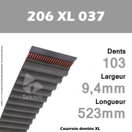 Courroie Dentée 206 XL 037