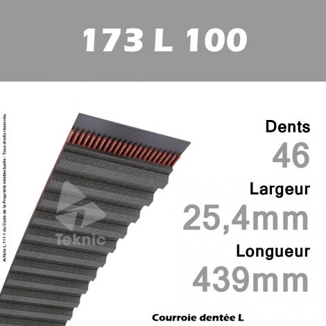 Courroie Dentée 173 L 100