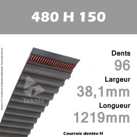 Courroie Dentée 480 H 150