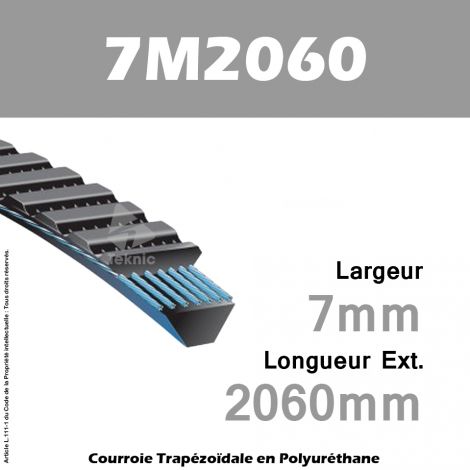 Courroie Polyflex 7M2060