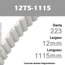 Courroie Dentée PU 12T5-1115