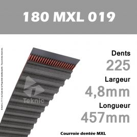 Courroie Dentée 180 MXL 019